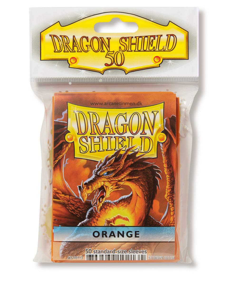 Dragon Shield: Standard 50ct Sleeves - Orange (Classic) | Total Play