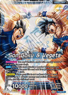 Son Goku & Vegeta // Miracle Strike Gogeta (P-069) [Mythic Booster] | Total Play