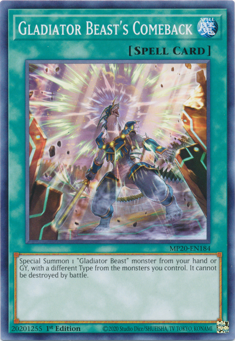Gladiator Beast's Comeback [MP20-EN184] Common | Total Play
