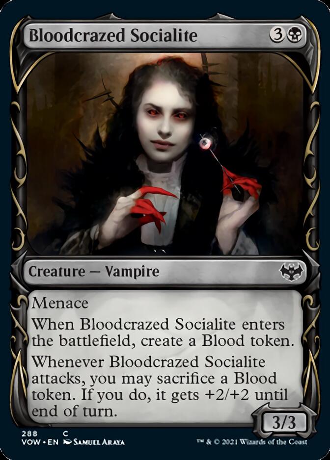 Bloodcrazed Socialite (Showcase Fang Frame) [Innistrad: Crimson Vow] | Total Play