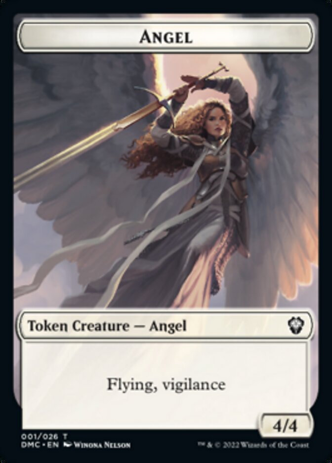 Angel Token [Dominaria United Commander Tokens] | Total Play