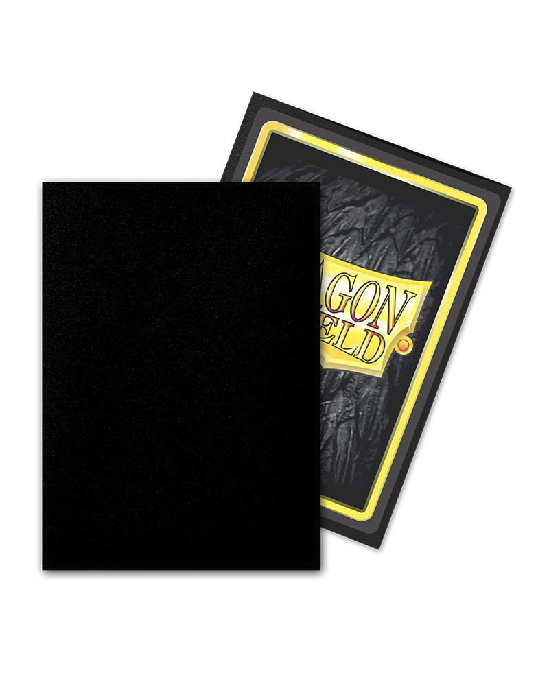Dragon Shield: 100ct Outer Sleeves - Matte Black (Standard) | Total Play
