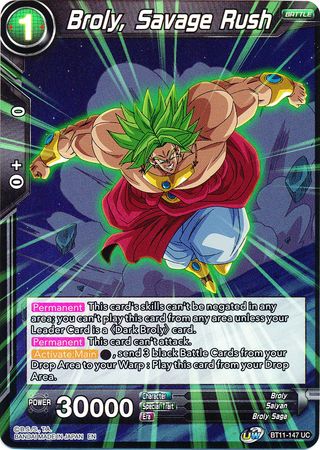 Broly, Savage Rush (BT11-147) [Vermilion Bloodline 2nd Edition] | Total Play