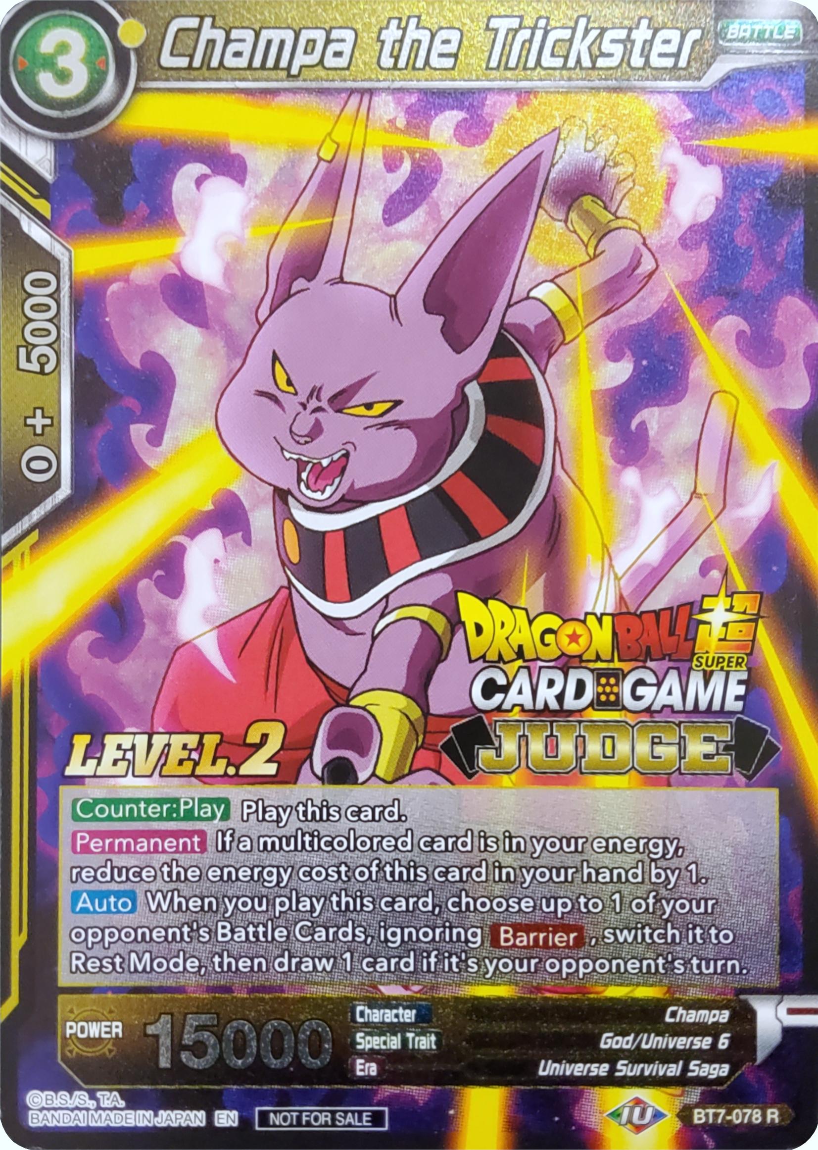 Champa the Trickster (Level 2) (BT7-078) [Judge Promotion Cards] | Total Play