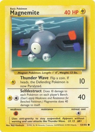 Magnemite (53/102) [Base Set Unlimited] | Total Play