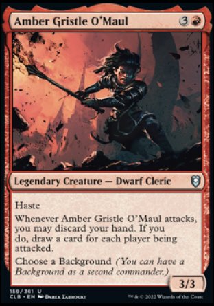 Amber Gristle O'Maul [Commander Legends: Battle for Baldur's Gate] | Total Play
