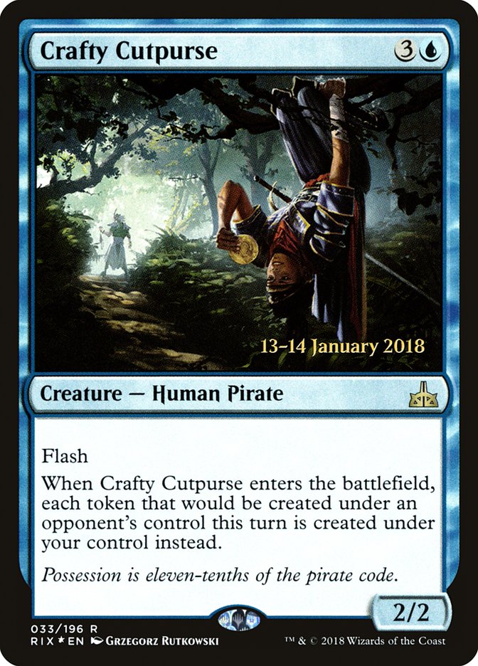 Crafty Cutpurse [Rivals of Ixalan Prerelease Promos] | Total Play