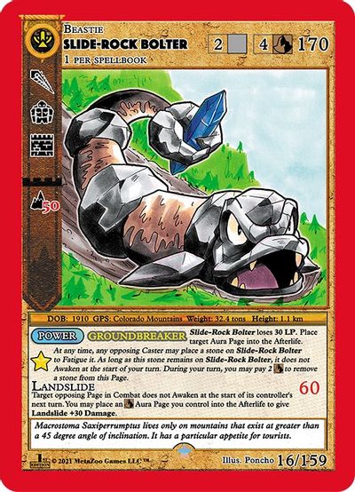 Slide-Rock Bolter [Cryptid Nation: First Edition] | Total Play