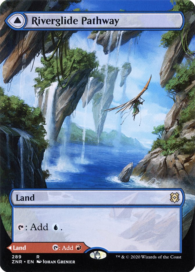 Riverglide Pathway // Lavaglide Pathway (Borderless Alternate Art) [Zendikar Rising] | Total Play