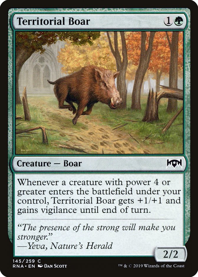 Territorial Boar [Ravnica Allegiance] | Total Play