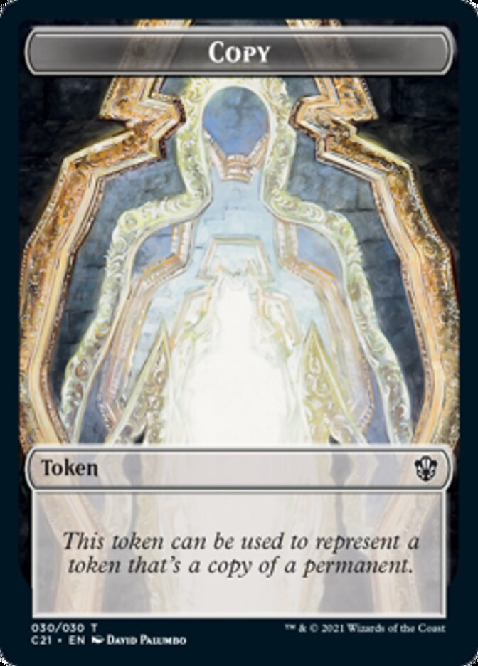 Copy // Construct (030) Double-Sided Token [Commander 2021 Tokens] | Total Play