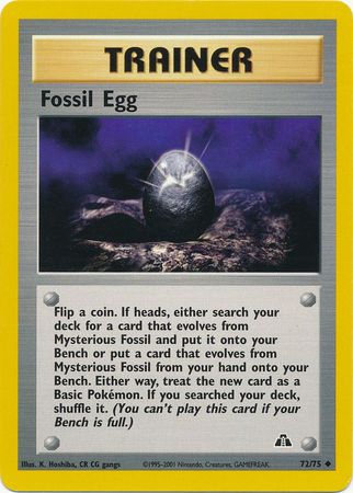 Fossil Egg (72/75) [Neo Discovery Unlimited] | Total Play