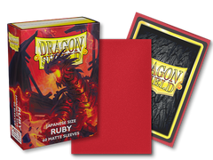 Dragon Shield: Japanese Size 60ct Sleeves - Ruby (Matte) | Total Play