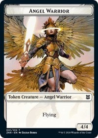 Angel Warrior // Insect Double-Sided Token [Zendikar Rising Tokens] | Total Play