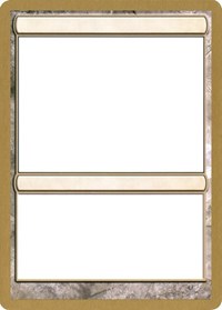 2003 World Championship Blank Card [World Championship Decks 2003] | Total Play
