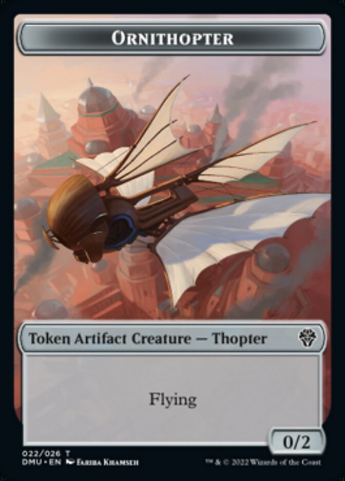 Phyrexian // Ornithopter Double-Sided Token [Dominaria United Tokens] | Total Play