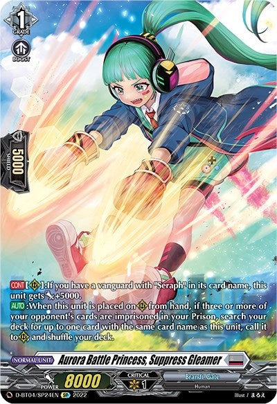 Aurora Battle Princess, Suppress Gleamer (D-BT04/SP24EN) [Awakening of Chakrabarthi] | Total Play
