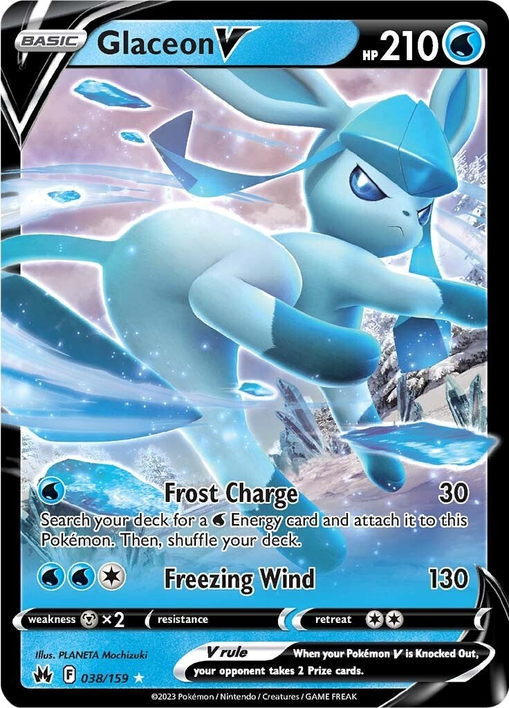 Glaceon V (038/159) [Sword & Shield: Crown Zenith] | Total Play