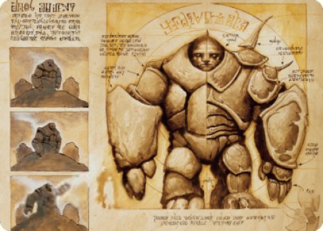 Precursor Golem Art Card [The Brothers' War Art Series] | Total Play