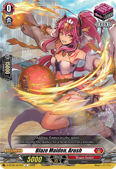Blaze Maiden, Arush (D-BT06/067EN) [Blazing Dragon Reborn] | Total Play