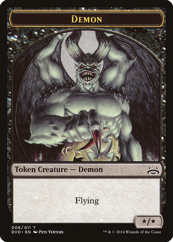 Demon Token (Divine vs. Demonic) [Duel Decks Anthology Tokens] | Total Play