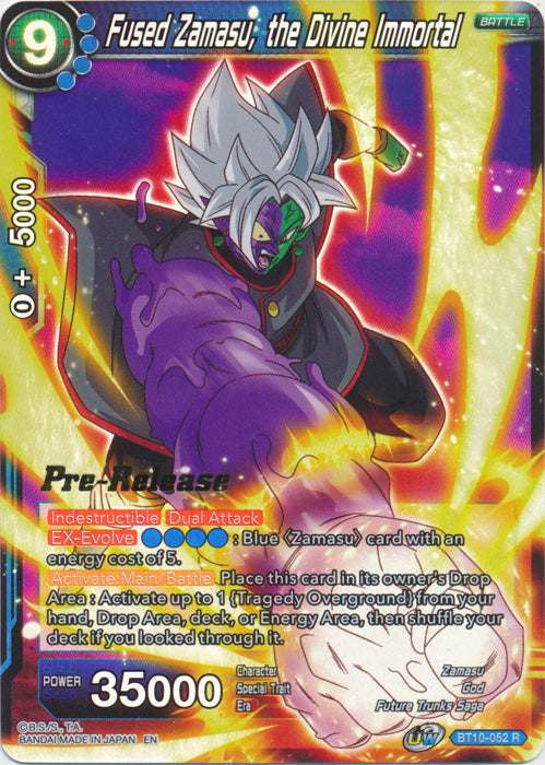 Fused Zamasu, the Divine Immortal (BT10-052) [Rise of the Unison Warrior Prerelease Promos] | Total Play