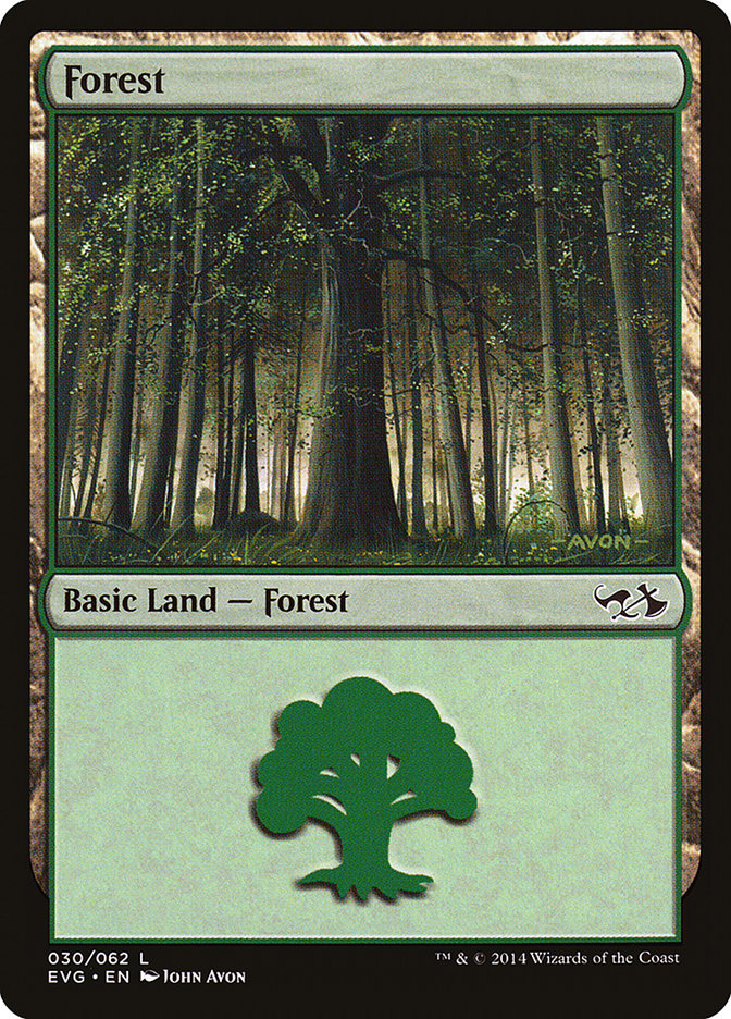 Forest (30) (Elves vs. Goblins) [Duel Decks Anthology] | Total Play