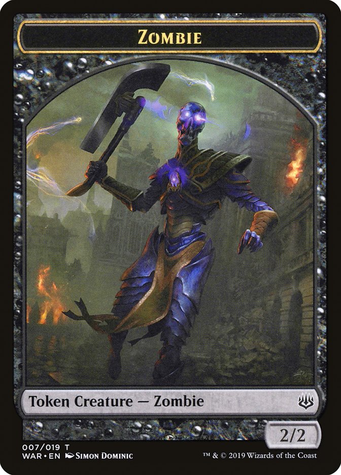 Zombie Token [War of the Spark Tokens] | Total Play