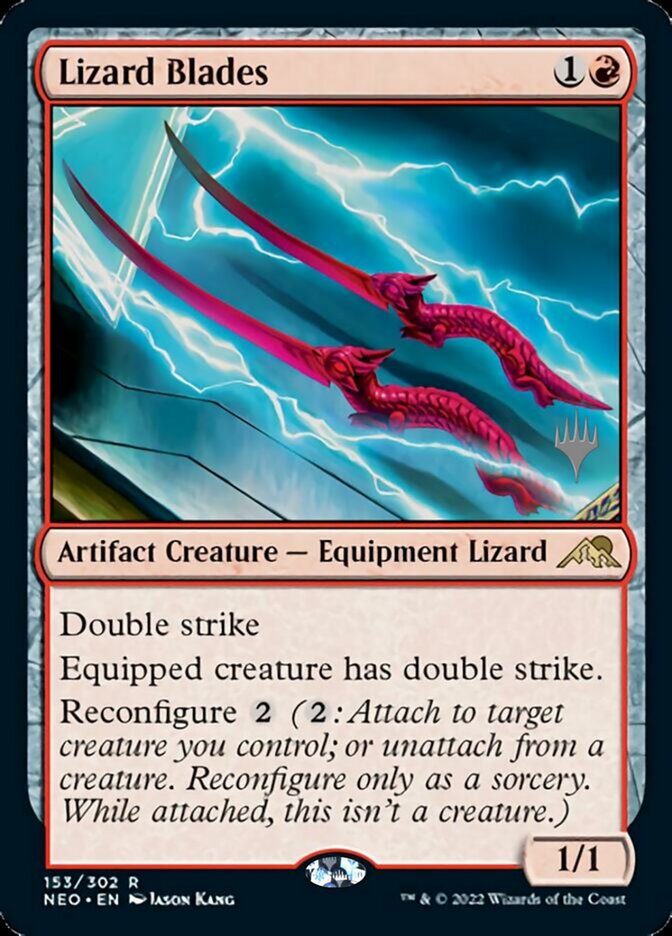 Lizard Blades (Promo Pack) [Kamigawa: Neon Dynasty Promos] | Total Play