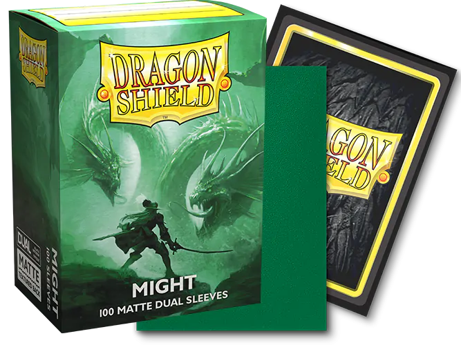 Dragon Shield: Standard 100ct Sleeves - Might (Dual Matte) | Total Play