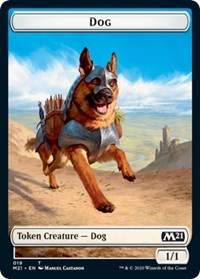 Dog // Griffin Double-Sided Token [Core Set 2021 Tokens] | Total Play