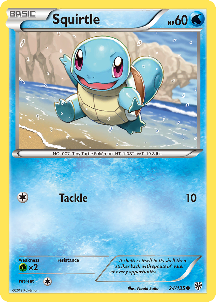 Squirtle (24/135) [Black & White: Plasma Storm] | Total Play