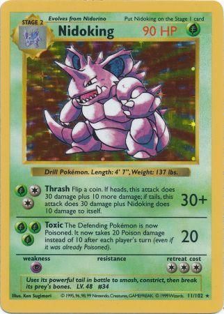 Nidoking (11/102) [Base Set Shadowless Unlimited] | Total Play