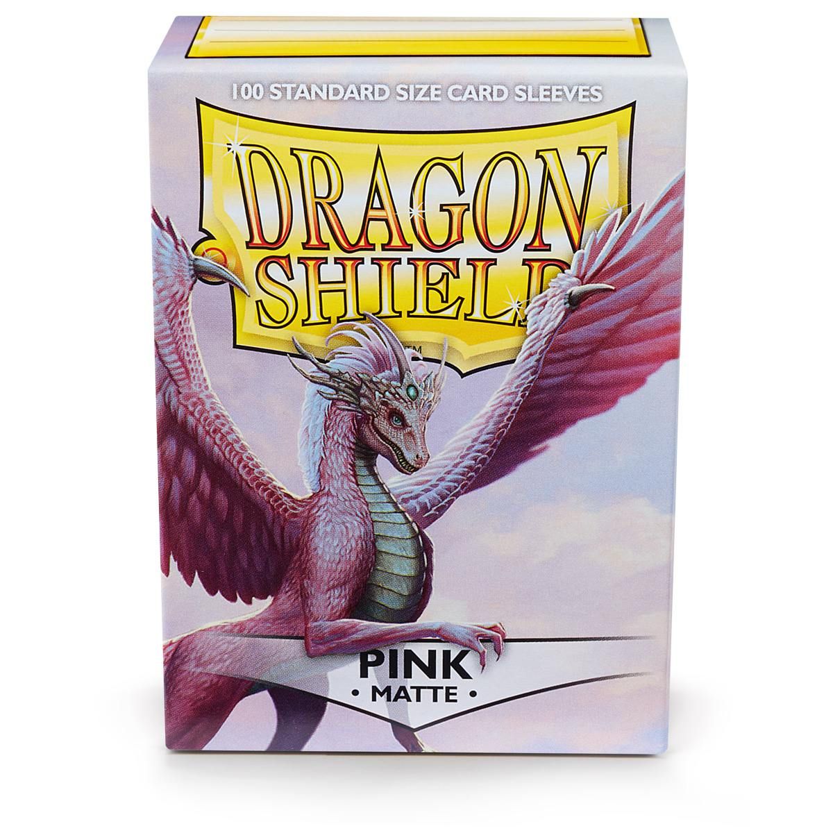 Dragon Shield: Standard 100ct Sleeves - Pink (Matte) | Total Play
