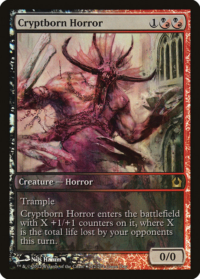 Cryptborn Horror (Game Day) (Extended Art) [Return to Ravnica Promos] | Total Play