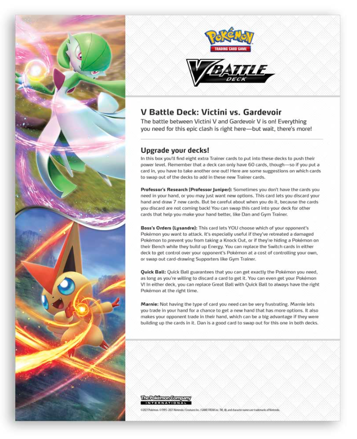 Sword & Shield: Battle Styles - V Battle Deck (Victini vs. Gardevoir) | Total Play