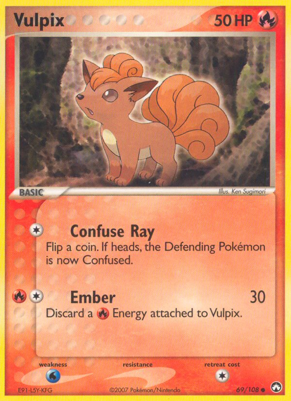 Vulpix (69/108) [EX: Power Keepers] | Total Play