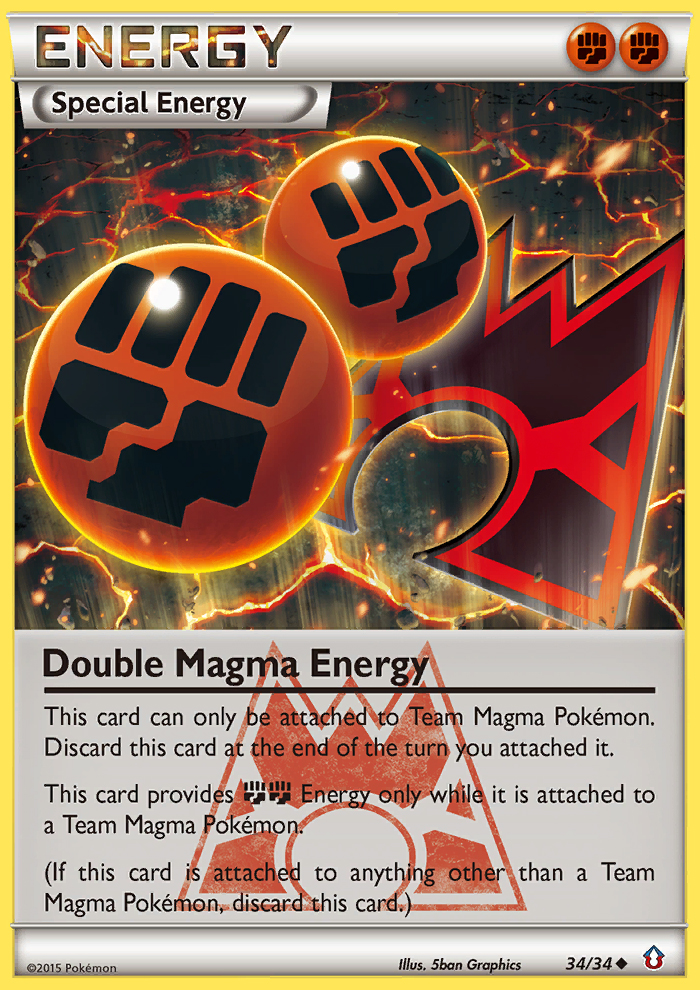 Double Magma Energy (34/34) [XY: Double Crisis] | Total Play