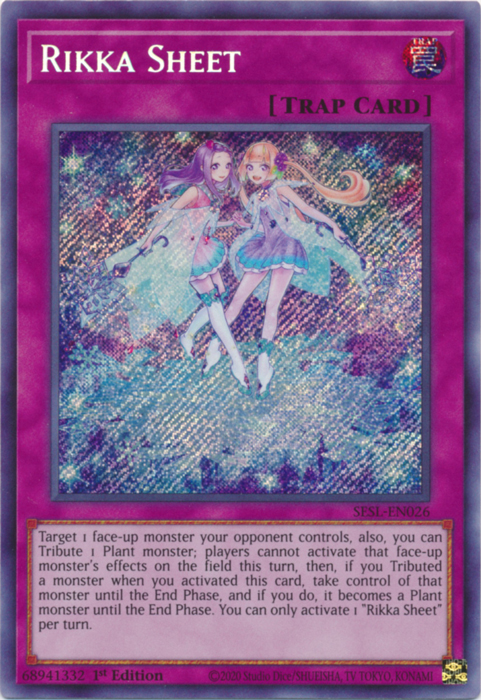 Rikka Sheet [SESL-EN026] Secret Rare | Total Play