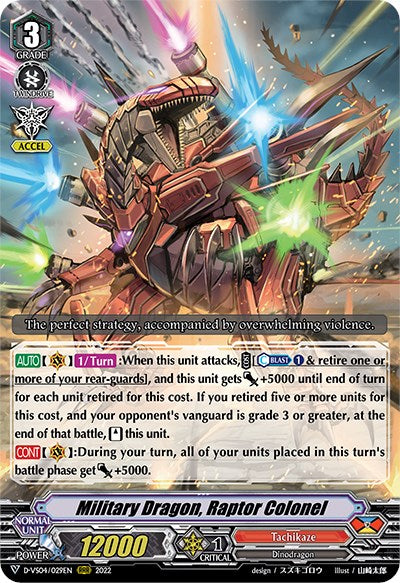Military Dragon, Raptor Colonel (D-VS04/029EN) [V Clan Collection Vol.4] | Total Play