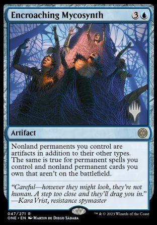 Encroaching Mycosynth (Promo Pack) [Phyrexia: All Will Be One Promos] | Total Play