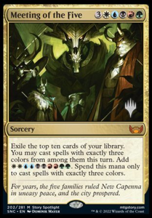 Meeting of the Five (Promo Pack) [Streets of New Capenna Promos] | Total Play