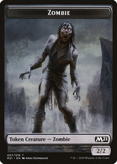 Cat (020) // Zombie Double-Sided Token [Core Set 2021 Tokens] | Total Play