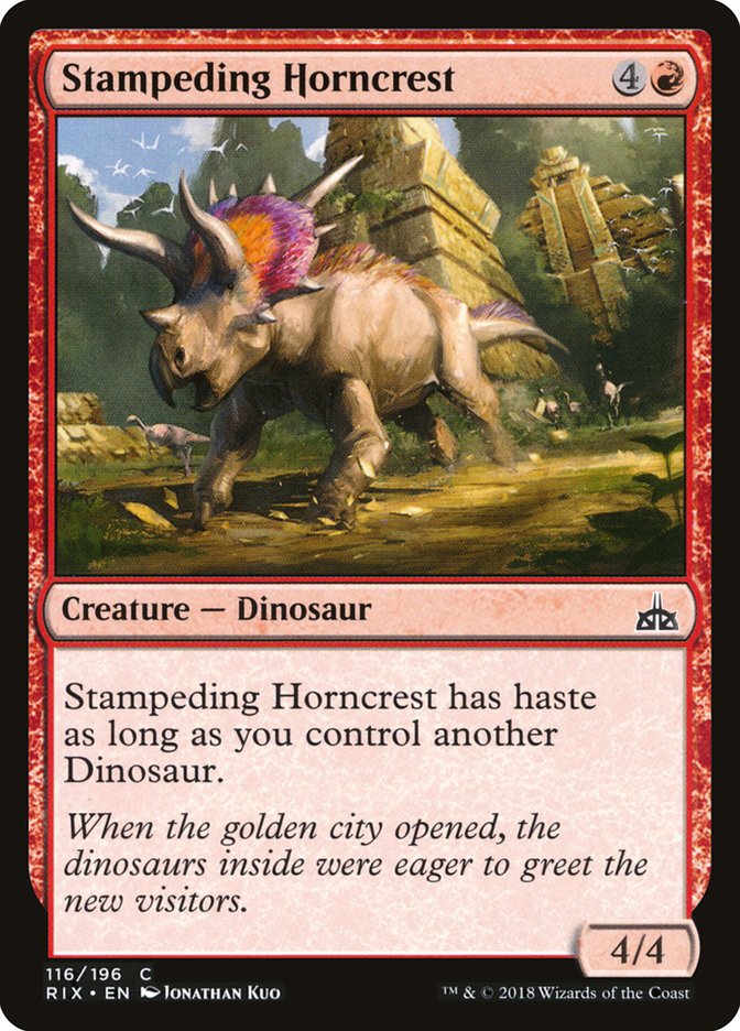 Stampeding Horncrest [Rivals of Ixalan] | Total Play