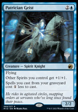 Patrician Geist (Promo Pack) [Innistrad: Midnight Hunt Promos] | Total Play