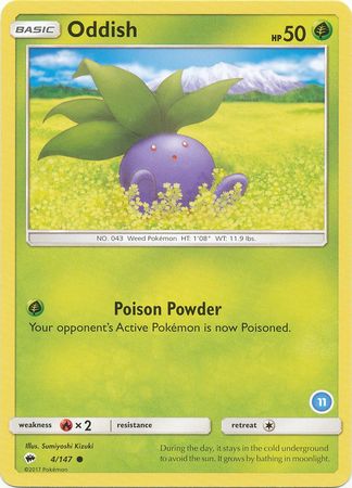 Oddish (4/147) (Deck Exclusive #11) [Sun & Moon: Trainer Kit - Alolan Ninetales] | Total Play