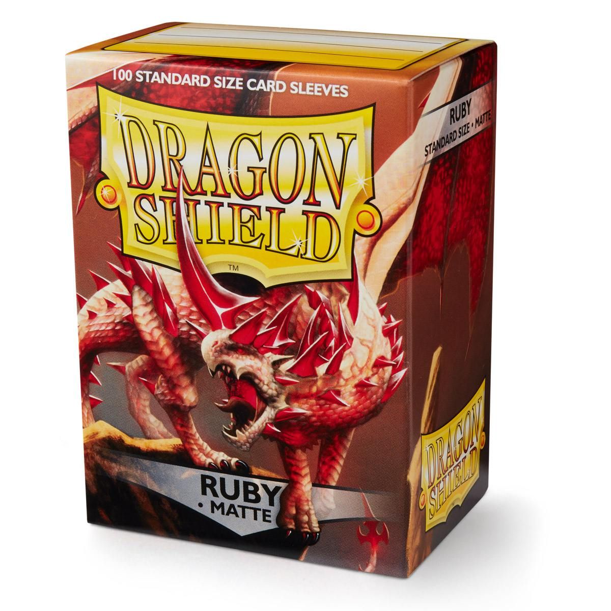 Dragon Shield: Standard 100ct Sleeves - Ruby (Matte) | Total Play