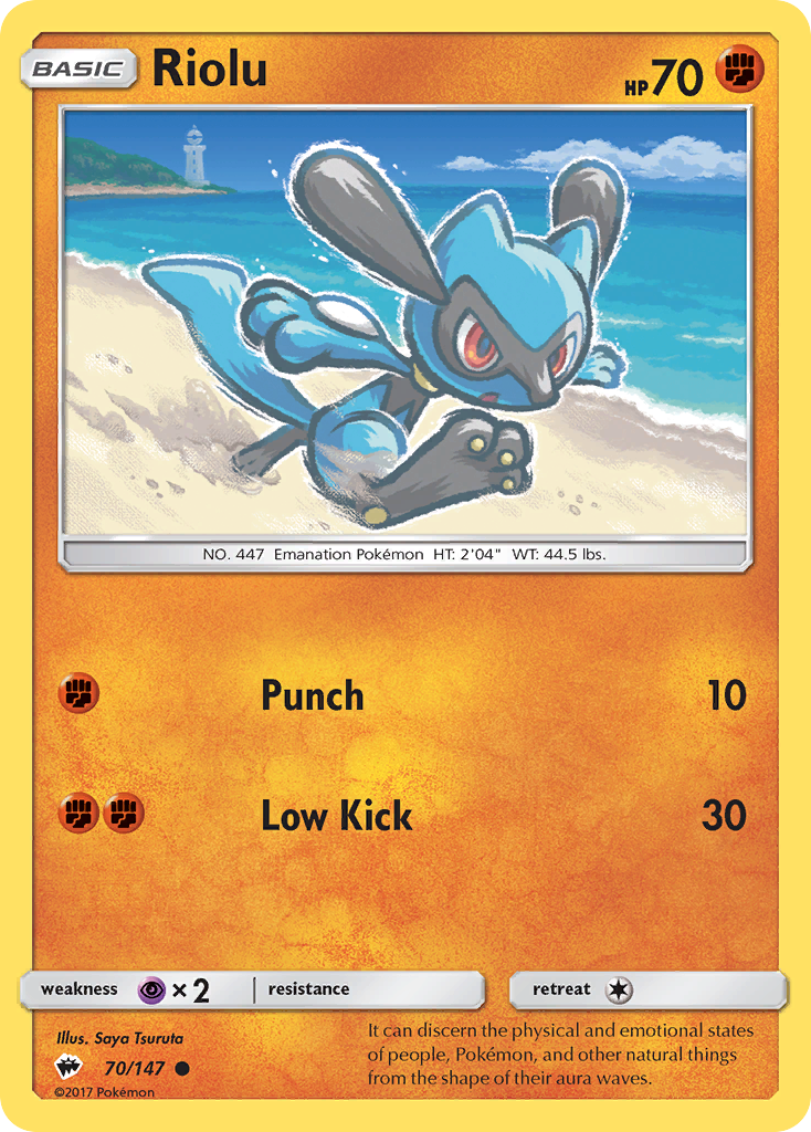 Riolu (70/147) [Sun & Moon: Burning Shadows] | Total Play