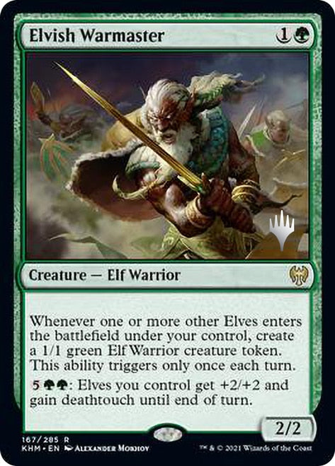 Elvish Warmaster (Promo Pack) [Kaldheim Promos] | Total Play