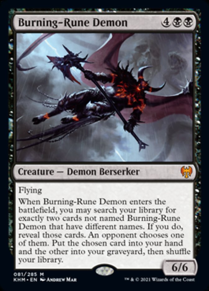 Burning-Rune Demon [Kaldheim] | Total Play